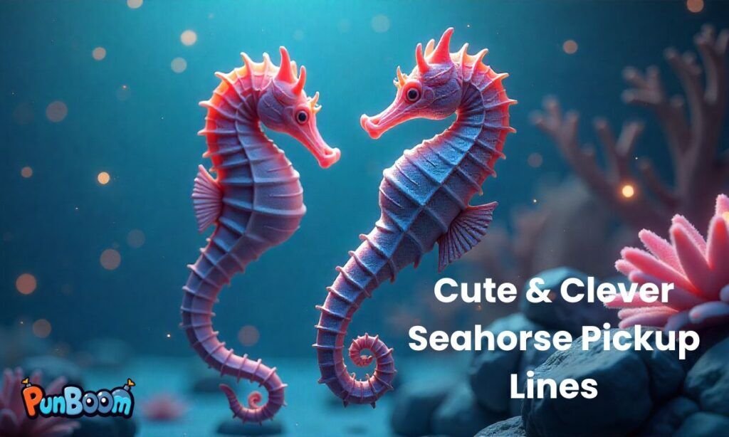 Cute and clever seahorse pickup lines