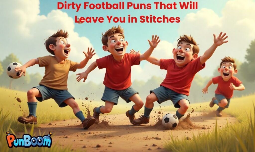 Playful dirty football puns