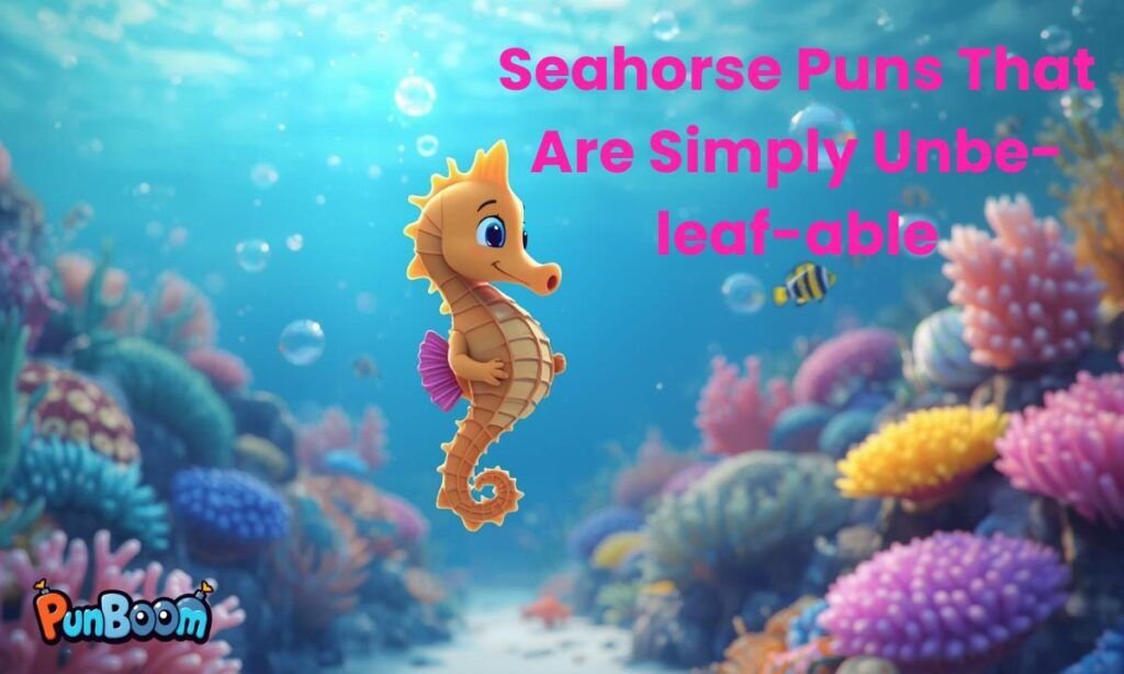 Seahorse puns and funny sea-themed wordplay
