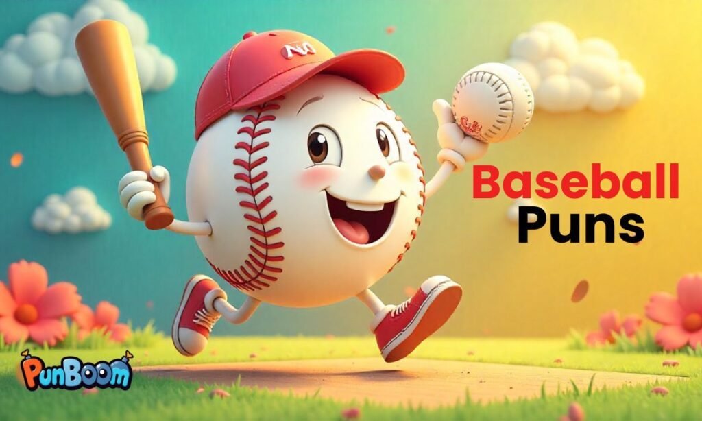 Baseball puns, funny one-liners, love jokes, birthday wishes, and Instagram captions