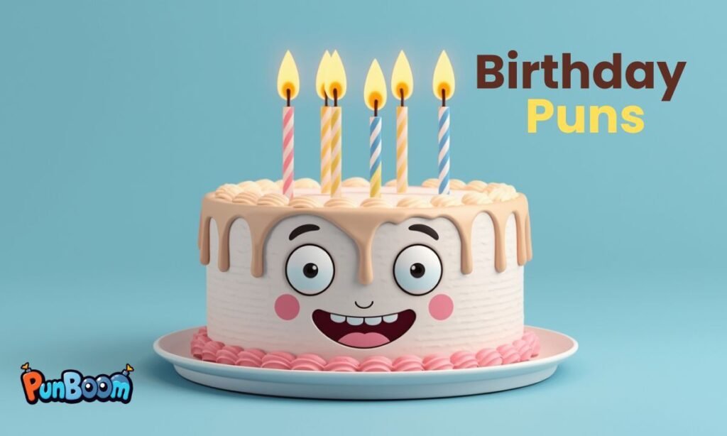 349 birthday puns for funny cards, cake jokes, and captions