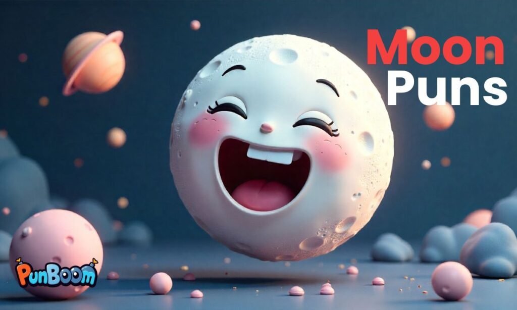 Moon puns, funny jokes, one-liners, captions, and Instagram humor