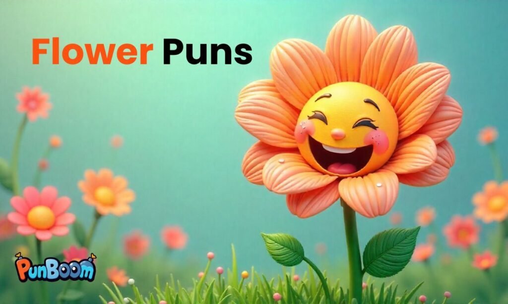 Flower puns, short one-liners, birthday jokes, love captions, and funny floral wordplay