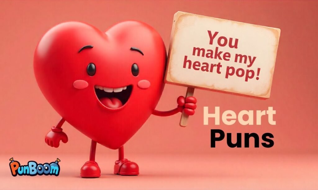 Heart puns, funny jokes, Valentine captions, and cute one-liners