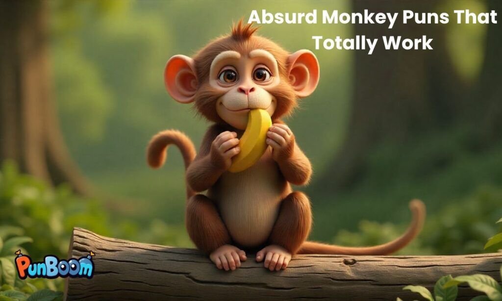 Absurd monkey puns and wild wordplay