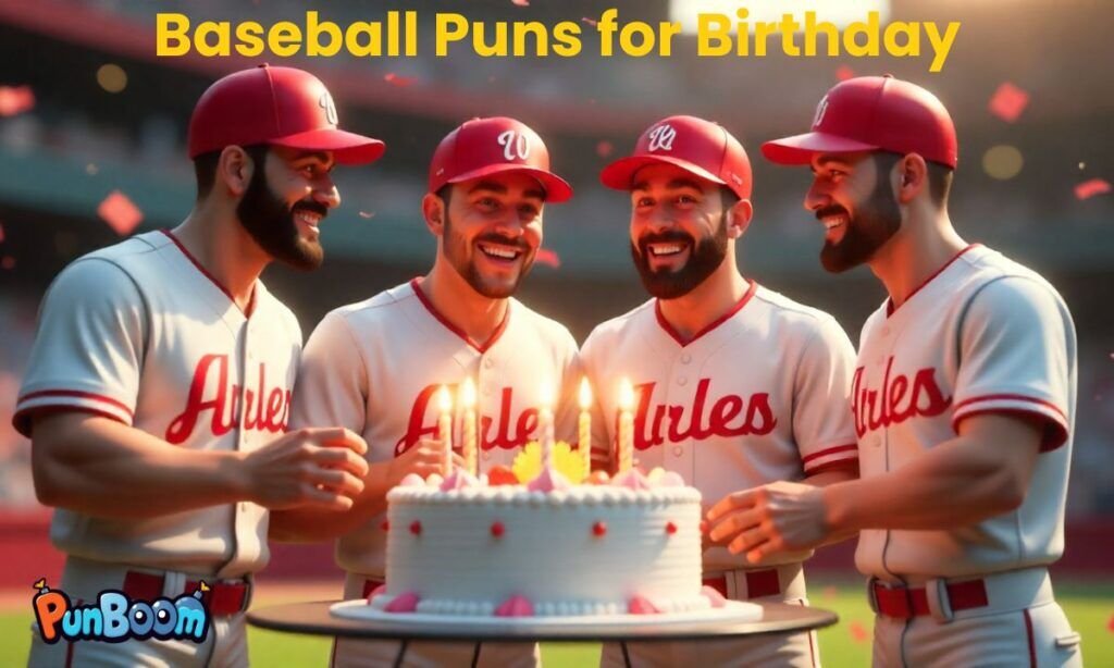 Baseball birthday puns, birthday wishes, and funny baseball messages