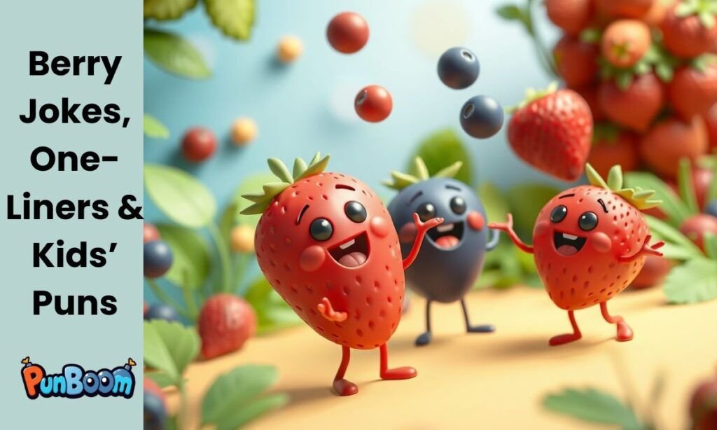 Berry jokes, kids puns, funny one-liners, and playful fruit humor