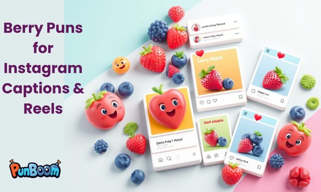 Berry Instagram captions, Reel lines, and shareable berry puns