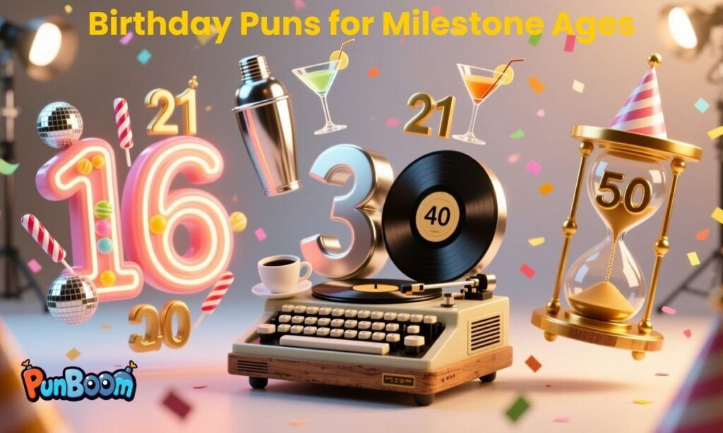 Birthday Puns for Milestone Ages