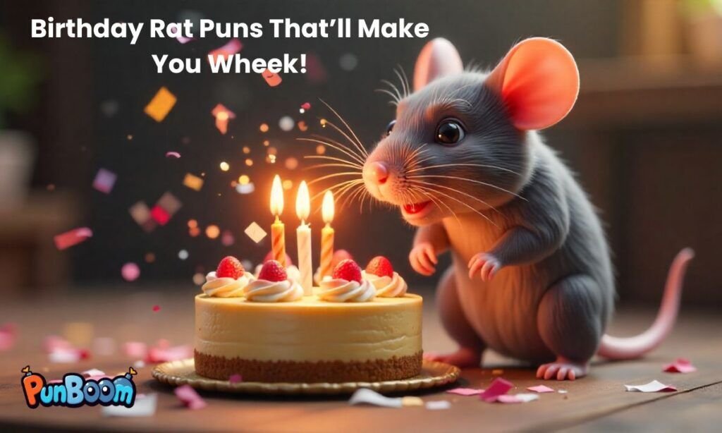 Birthday rat puns, wheek-worthy one-liners, and fun celebration captions