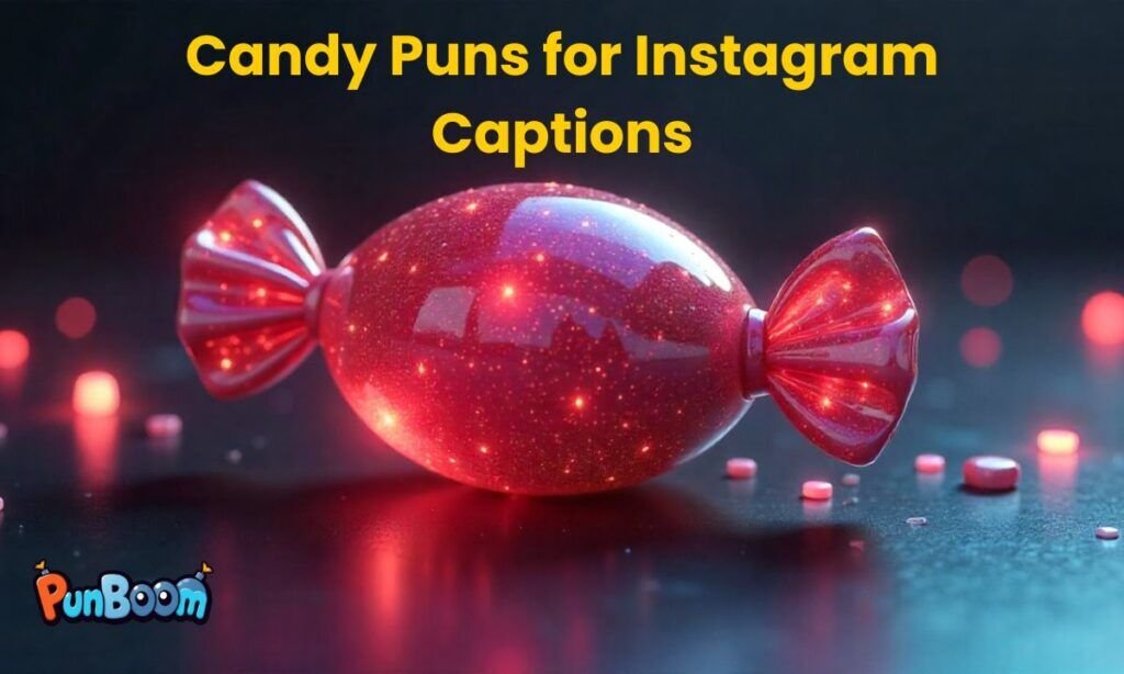 Candy puns for Instagram captions and sweet social posts