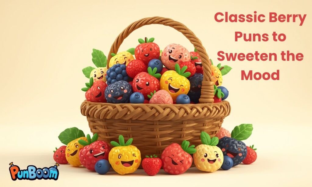 Classic berry puns, sweet berry wordplay, and funny fruit jokes