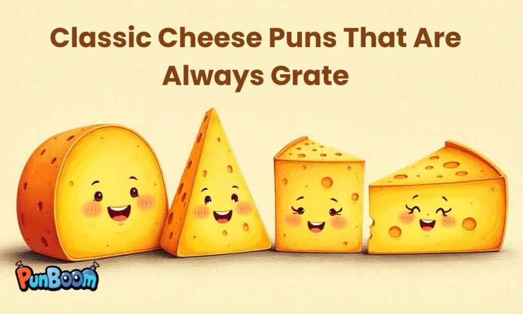 Classic cheese puns and timeless one-liners