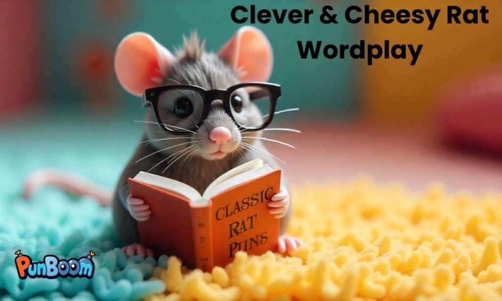 Clever rat wordplay, cheese-themed puns, and playful rat humor