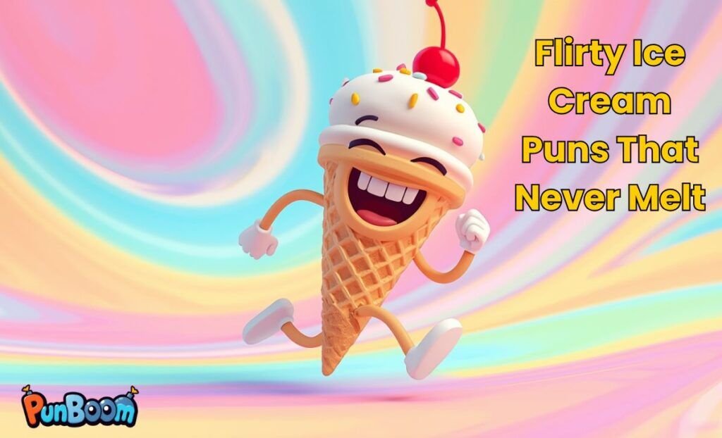 Flirty ice cream puns that never lose their charm