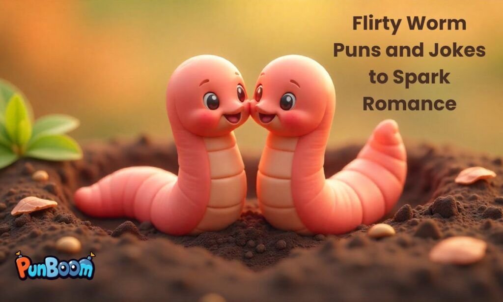 Flirty worm puns, romantic worm jokes, and sweet love wordplay