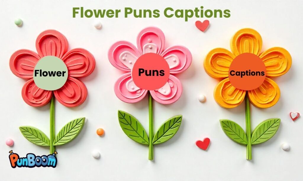 Flower puns captions, funny floral jokes and cute social media lines
