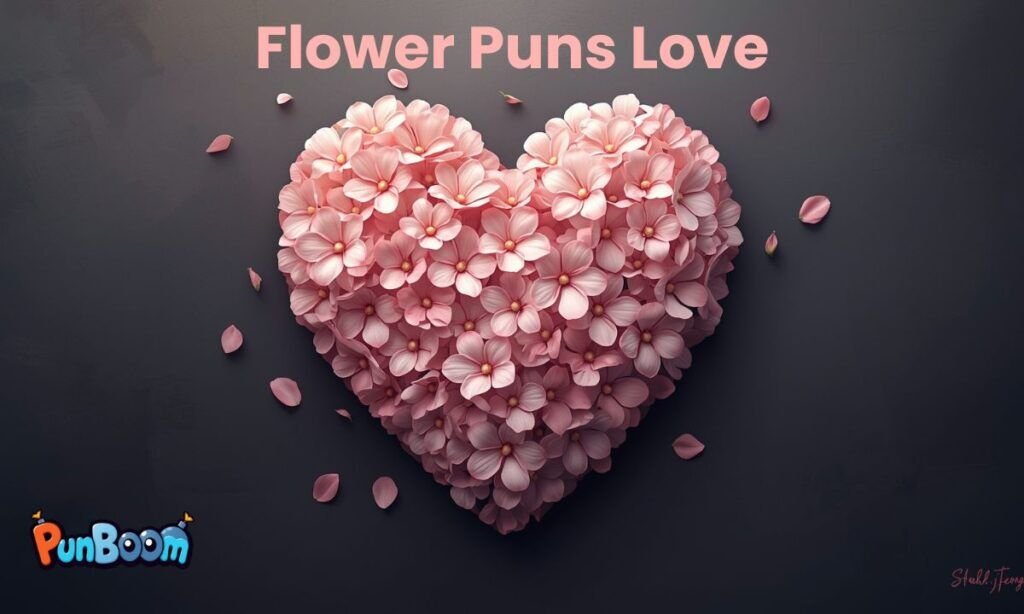 Romantic flower puns, love jokes and floral captions