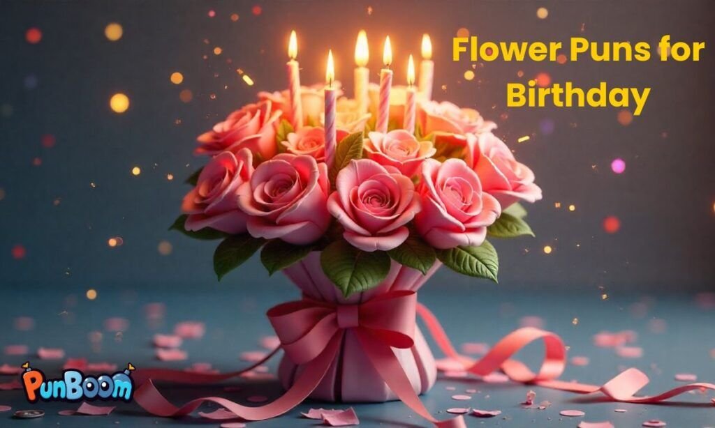 Flower puns for birthday wishes, cards and celebrations