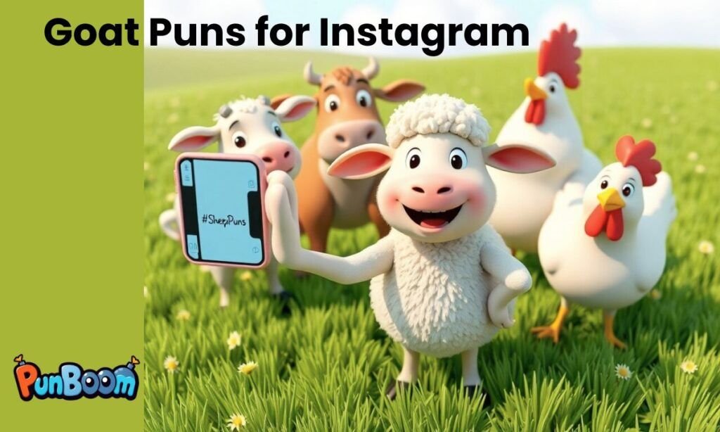 Goat puns for Instagram captions and social posts