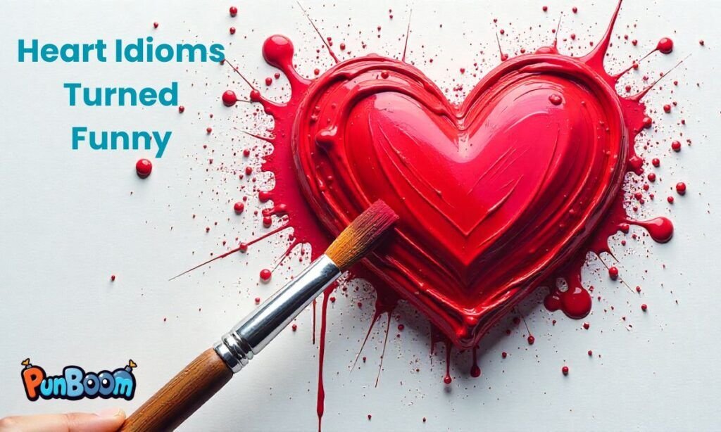 Funny heart idioms and playful heart wordplay