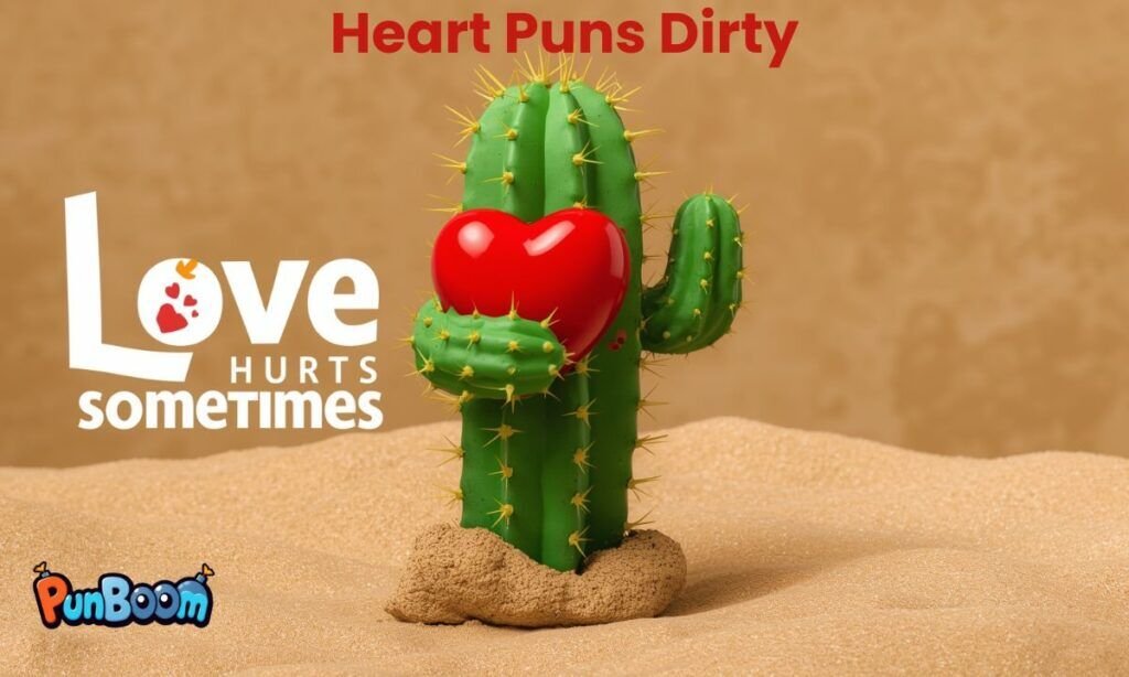 Playful dirty heart puns and cheeky adult one-liners