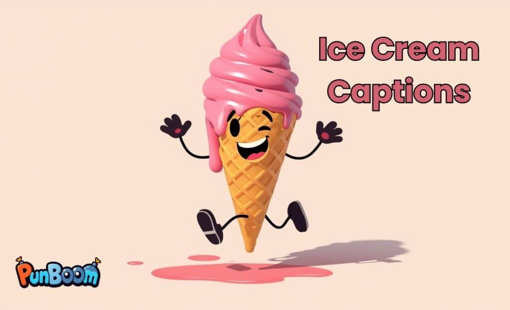 Ice cream captions for social media and everyday fun