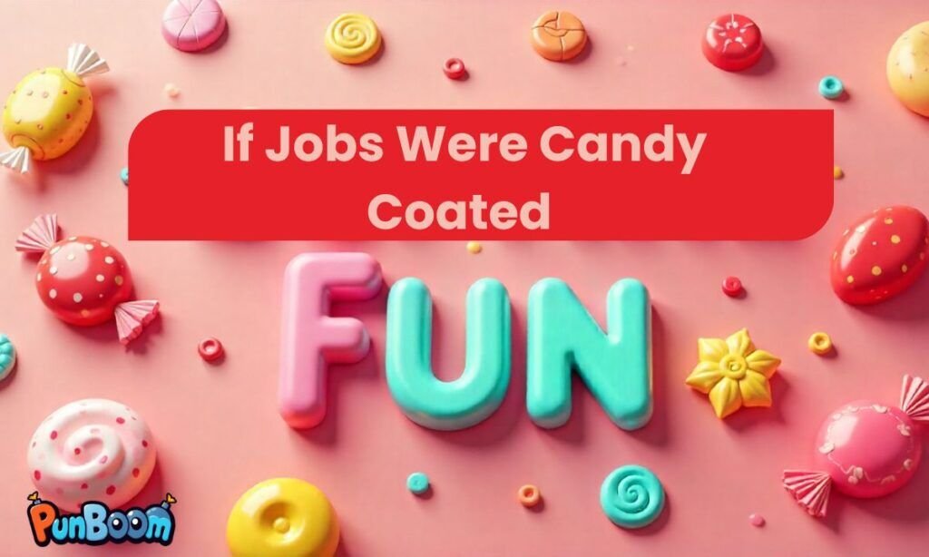 Candy-coated jokes about jobs and careers