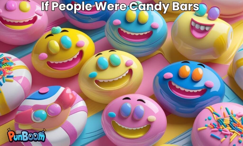 Candy bar puns comparing people to sweet treats