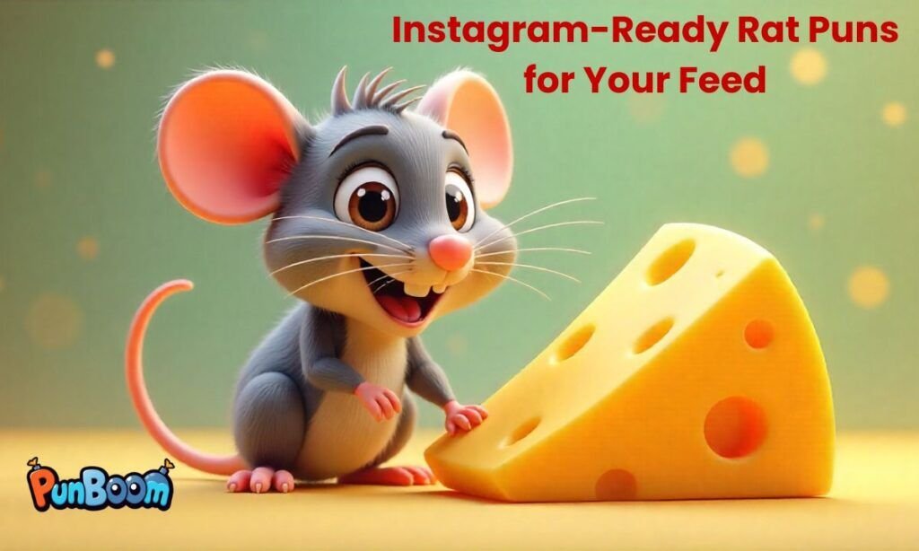 Instagram-ready rat puns, post captions, and short shareable rat jokes