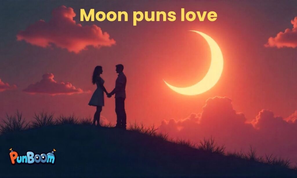 Romantic moon puns and cute love jokes