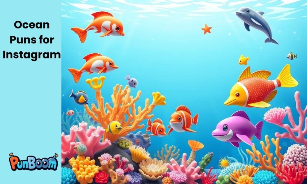 Ocean puns for Instagram, Reel captions, and shareable sea one-liners
