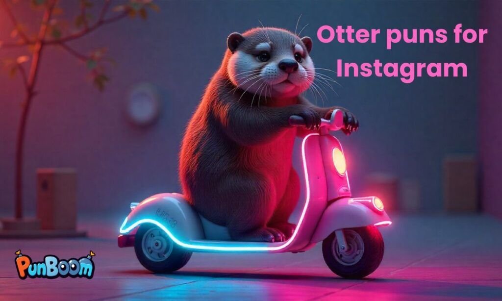 Otter puns for Instagram, cute otter captions, and social media lines