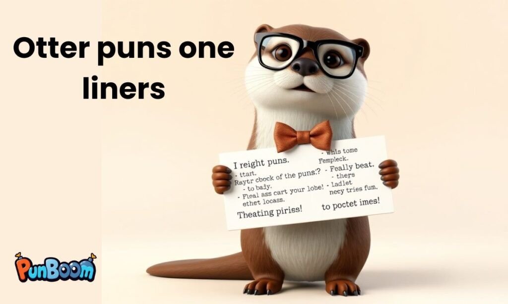 Otter one-liners, quick otter jokes, and short funny wordplay