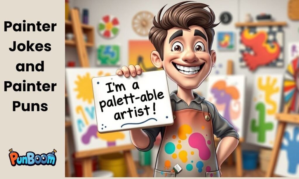 Painting puns and painter jokes with funny art wordplay
