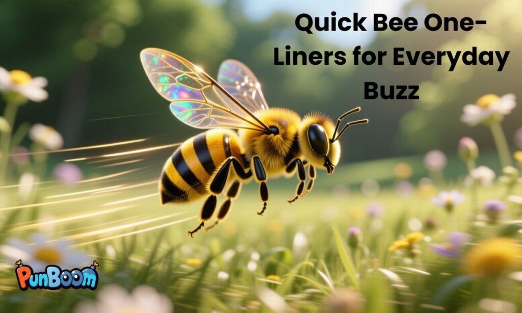Quick bee one-liners for everyday laughs