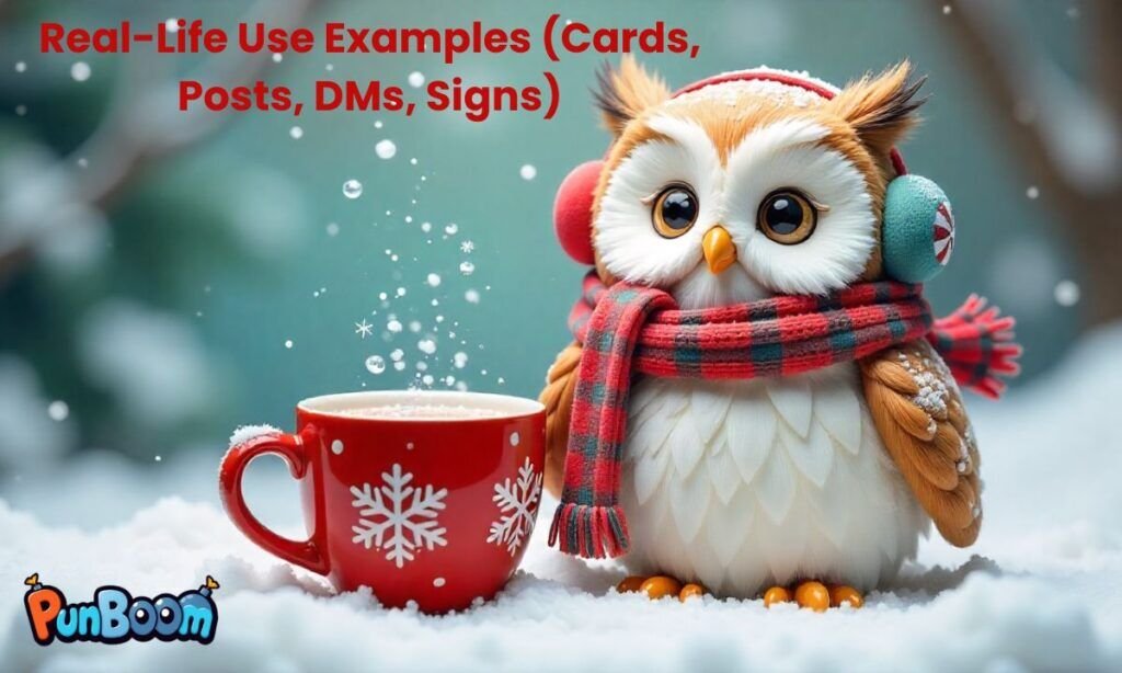 Owl puns for cards posts DMs signs and wall art