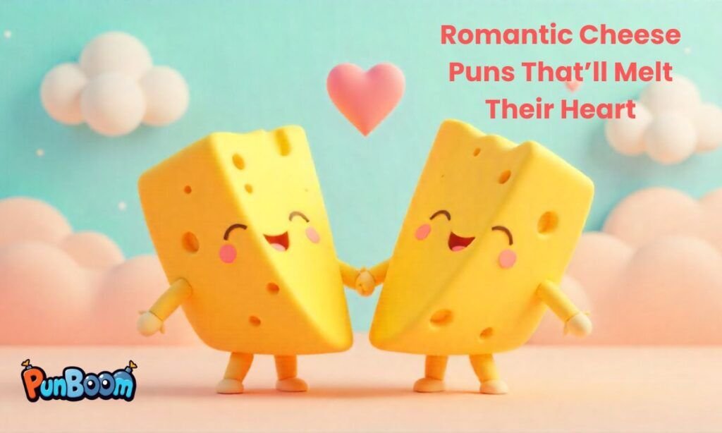 Romantic cheese puns and sweet love captions