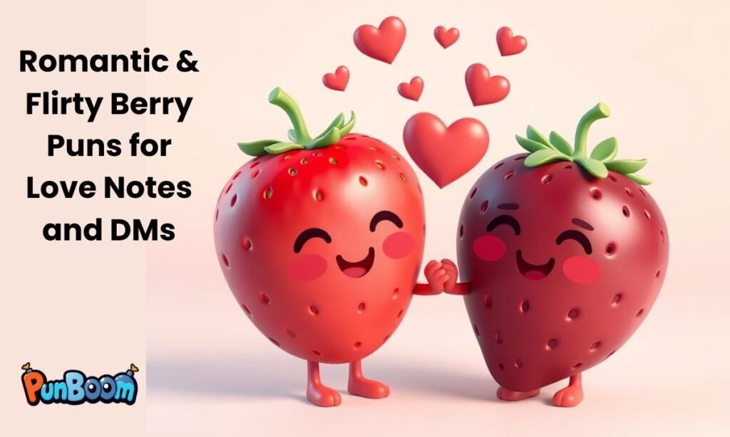Romantic berry puns, flirty berry lines, and sweet love messages
