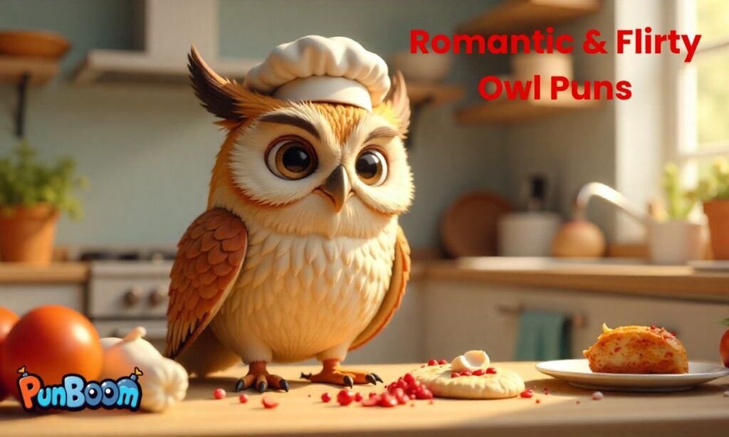 Romantic and flirty owl puns for love