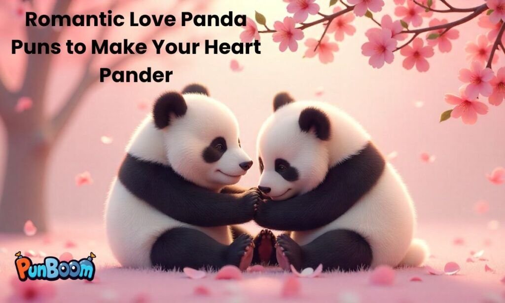 Romantic panda puns, cute love jokes, and panda captions for couples