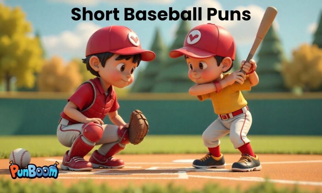 Short baseball puns and quick baseball captions