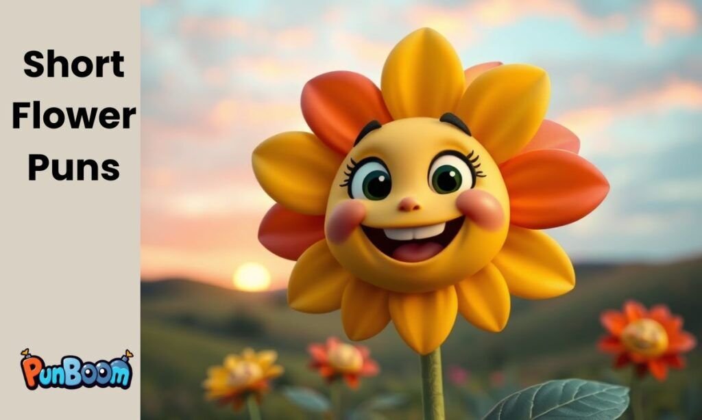 Short flower puns and quick floral one-liners