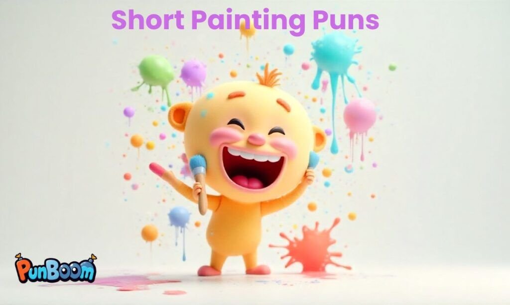 Short painting puns and quick art wordplay