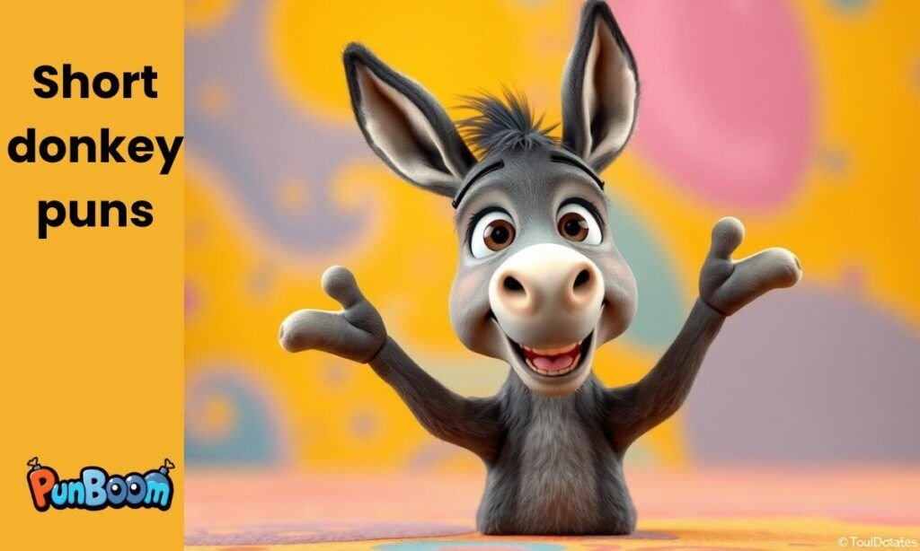 Short donkey puns, tiny zingers, and snappy donkey lines