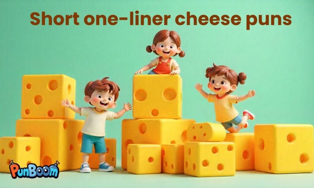 Short cheese puns and quick one-liner cheese jokes