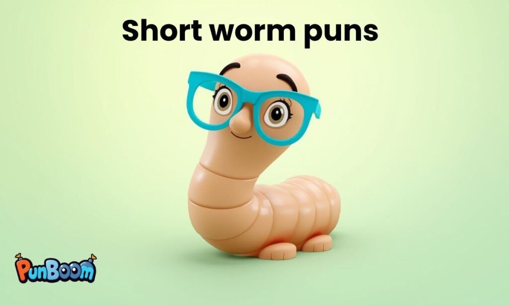 Short worm puns, quick one-liners, and mini worm jokes