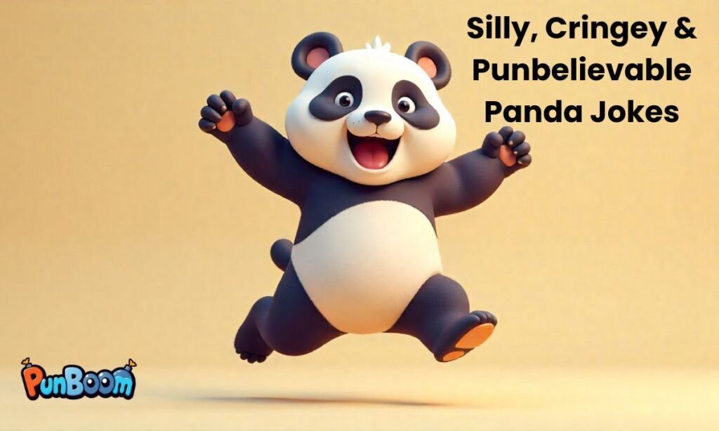 Silly and funny panda puns with playful panda jokes
