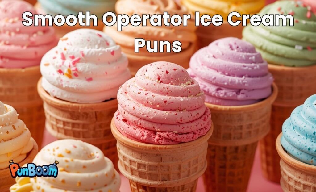 Clever ice cream puns with smooth wordplay