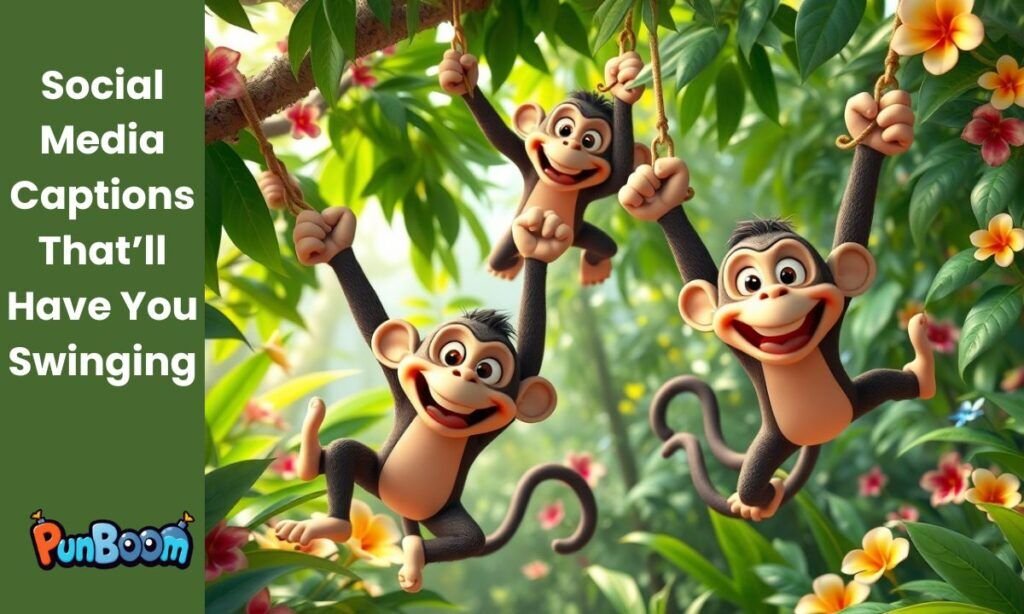 Monkey captions for Instagram and social media